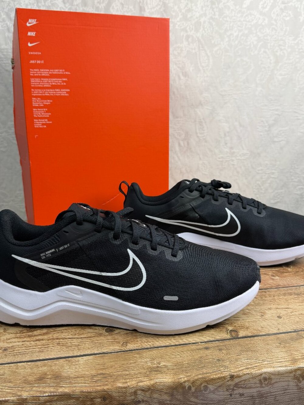 NewNike Downshifter 12 Men 13 Black Running Shoes Athletic Sneakers DD9293